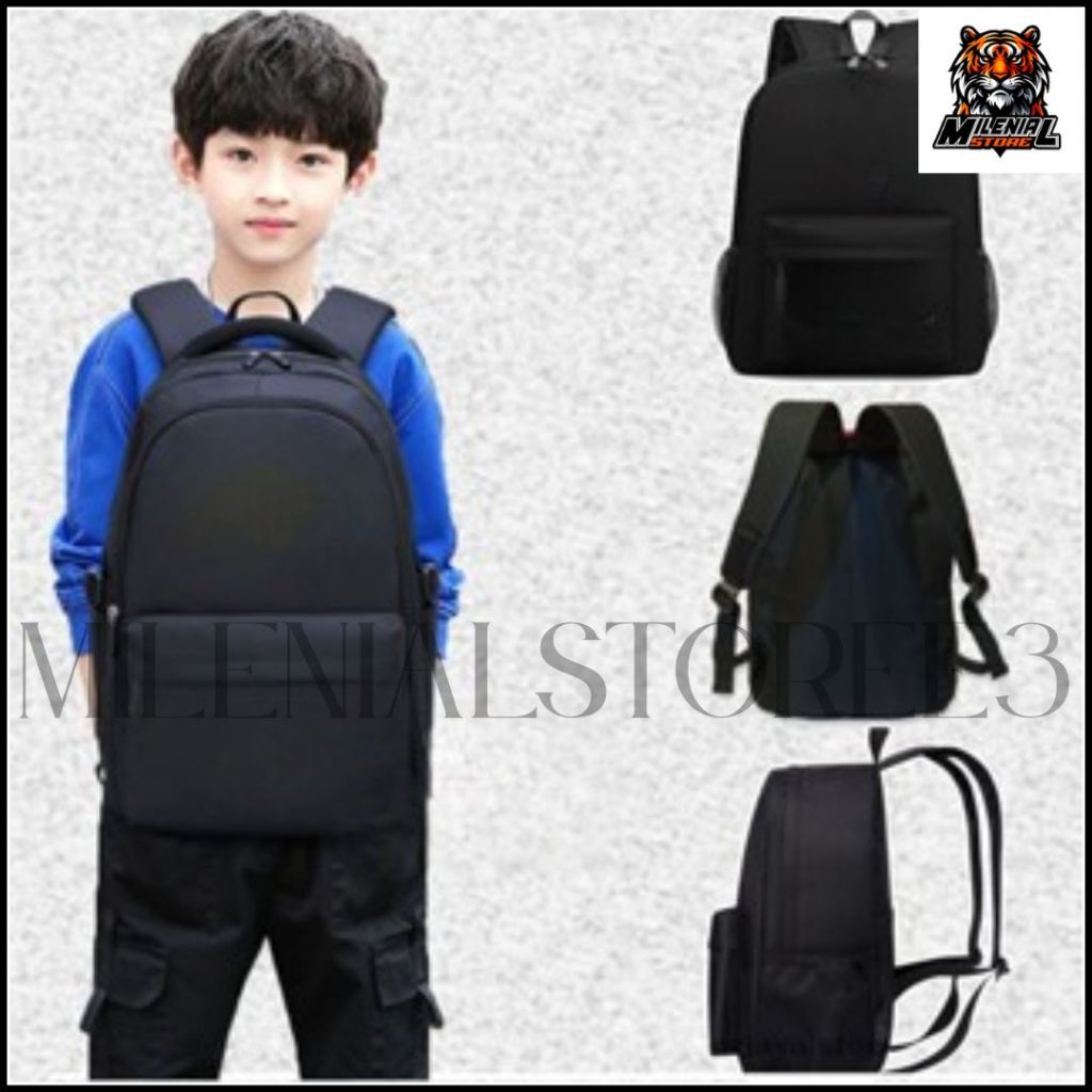 Tas Sekolah Anak Pria Ransel , Tas Sekolah SD SMP SMA,(WARNA HITAM)