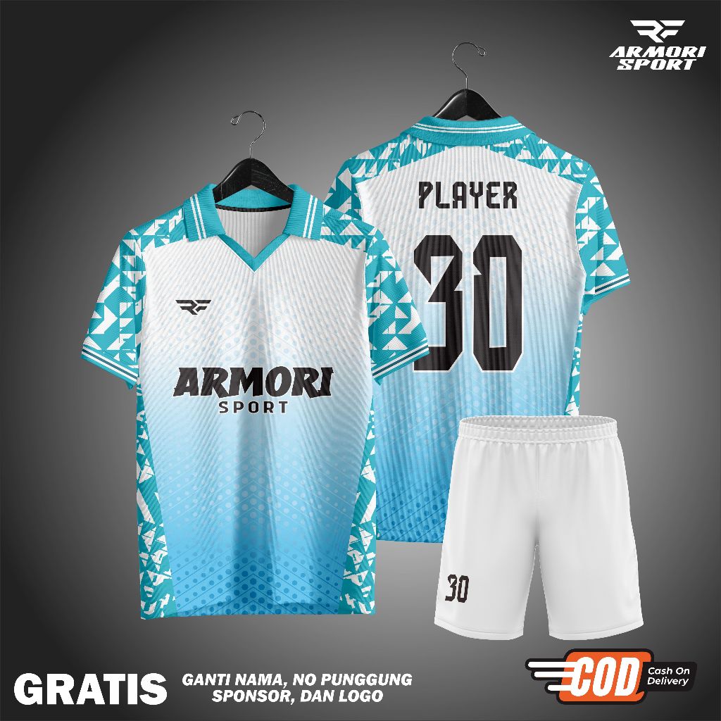 Jersey Futsal Bola Full Printing Team Custom Bisa Satuan Free Desain