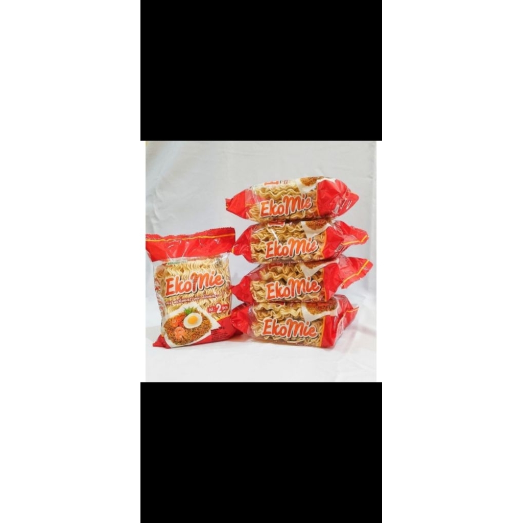 

Mie Ekomie Mie kering 1 Pack isi 2 Pcs 120 Gr ready kemasan 1 Pack & Pack