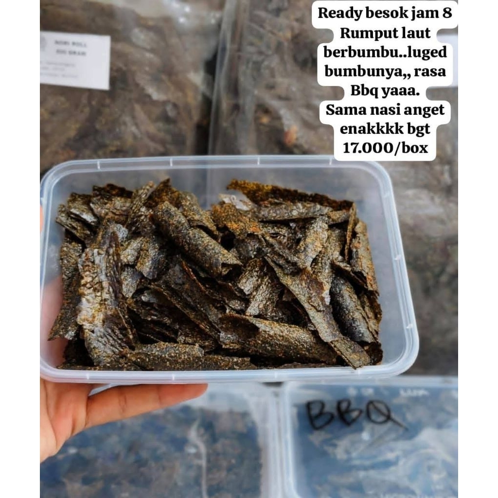 

Rumput laut berbumbu bbq luged banget