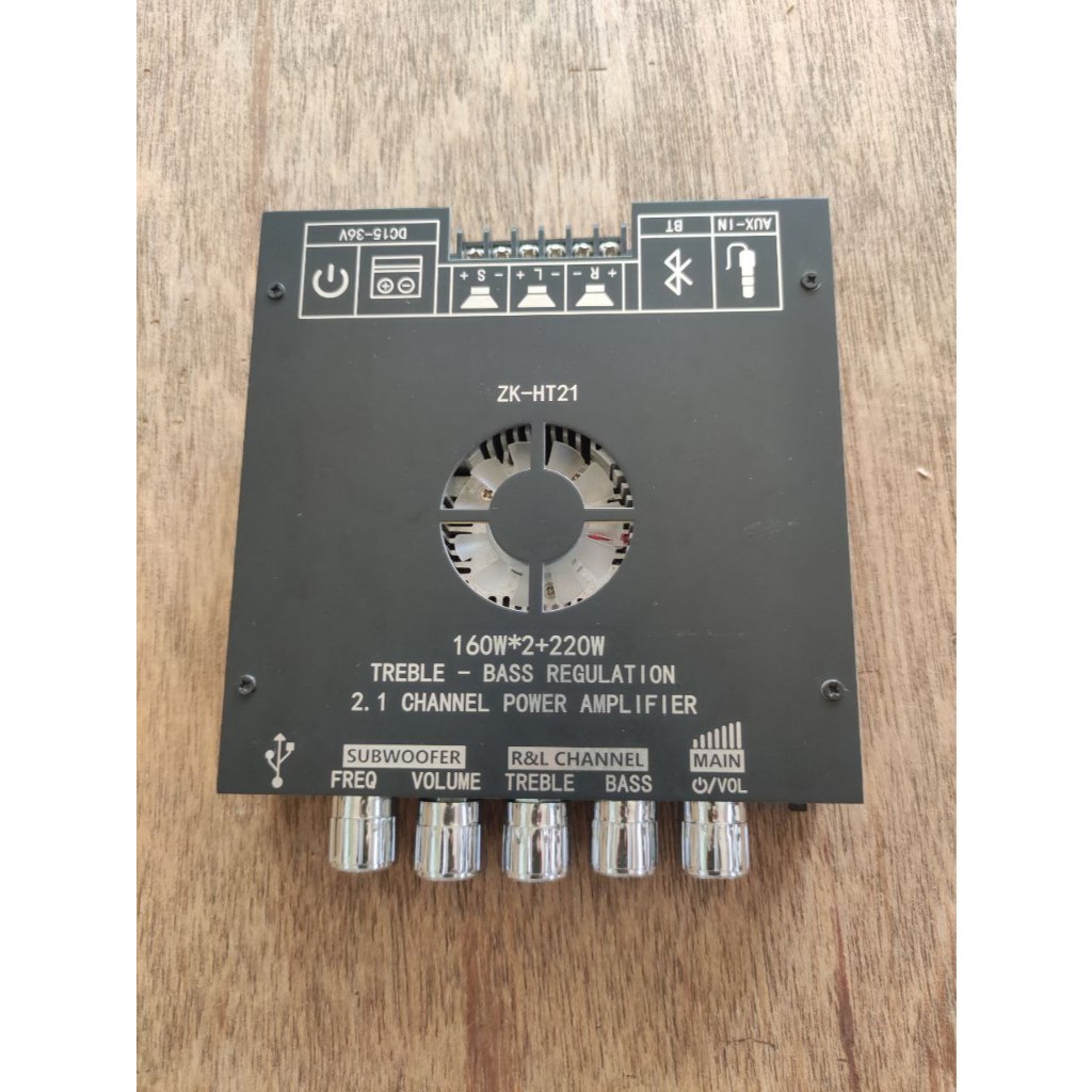 ZK-HT21 Bluetooth 2.1 Channel Power Amplifier with TDA7498E Subwoofer Kit Home Theater 160W*2+220W