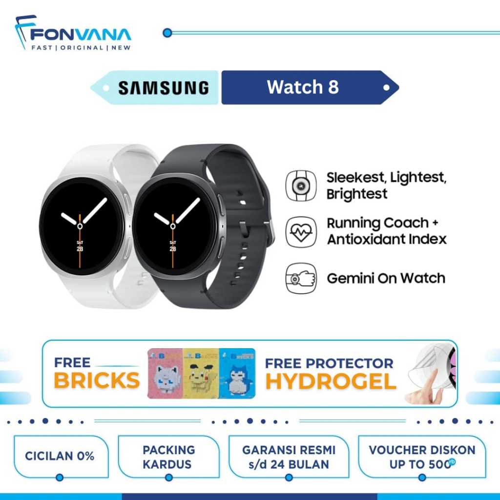 Samsung Galaxy Watch 8 40mm & 44mm | Bluetooth, Smartwatch AI | Prosesor 3nm | Garansi Resmi SEIN 1 