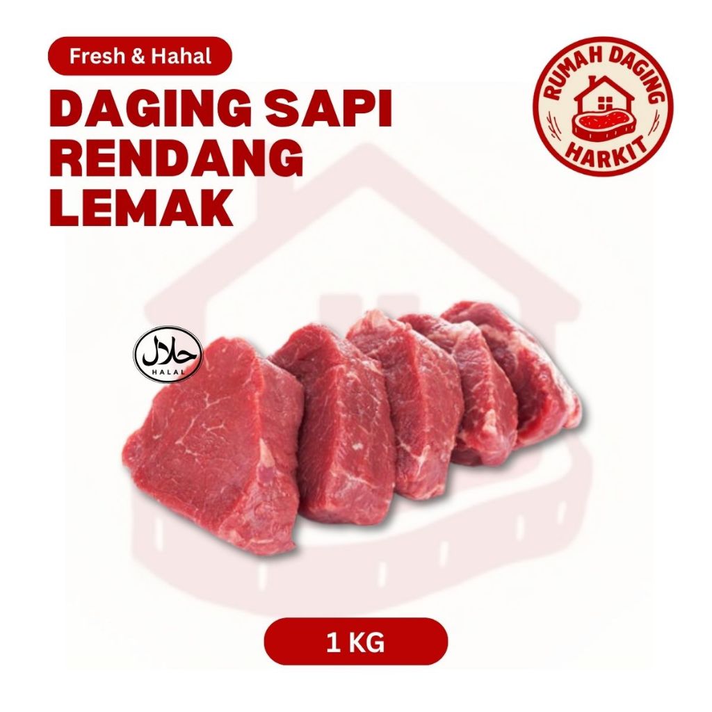 

Daging Sapi Potong Rendang - Daging Sapi Frozen - Daging Segar - Lemak 1kg