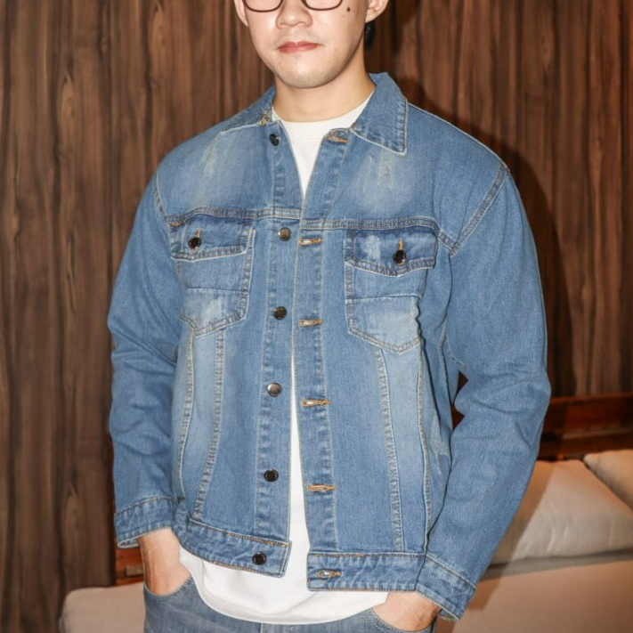 Weird Jeans - Jacket Blue Polar - Jacket Denim Pria Slim Fit Catton