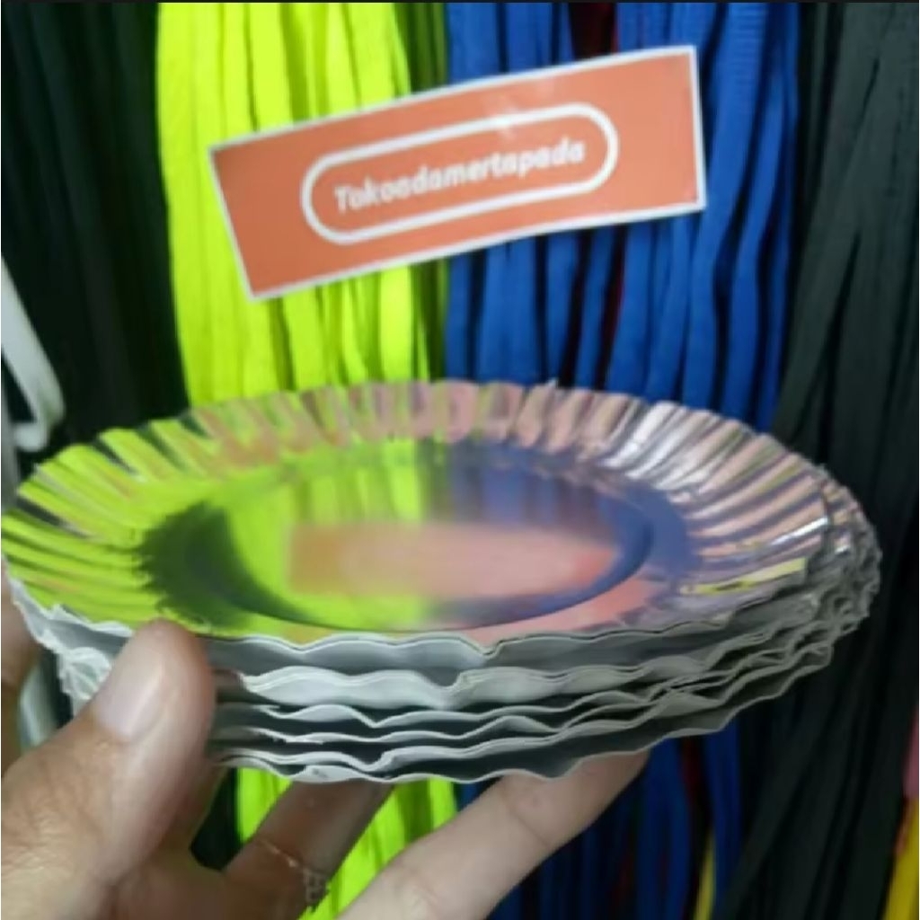 [PIRING BOLU] Piring kertas isi 10 / piring bolu / piring kue ulang tahun / buah / piring buah agar 