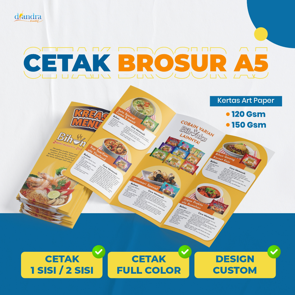 

Cetak Brosur A5 / Art Paper 1 Sisi 2 Sisi / Leaflet Pamflet Flyer / Termurah / Custom