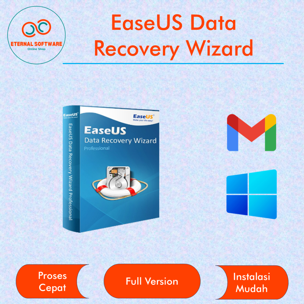 EaseUS Data Recovery Wizard Full Version Software Recovery Data Hardisk Memory Full Version Lifetime