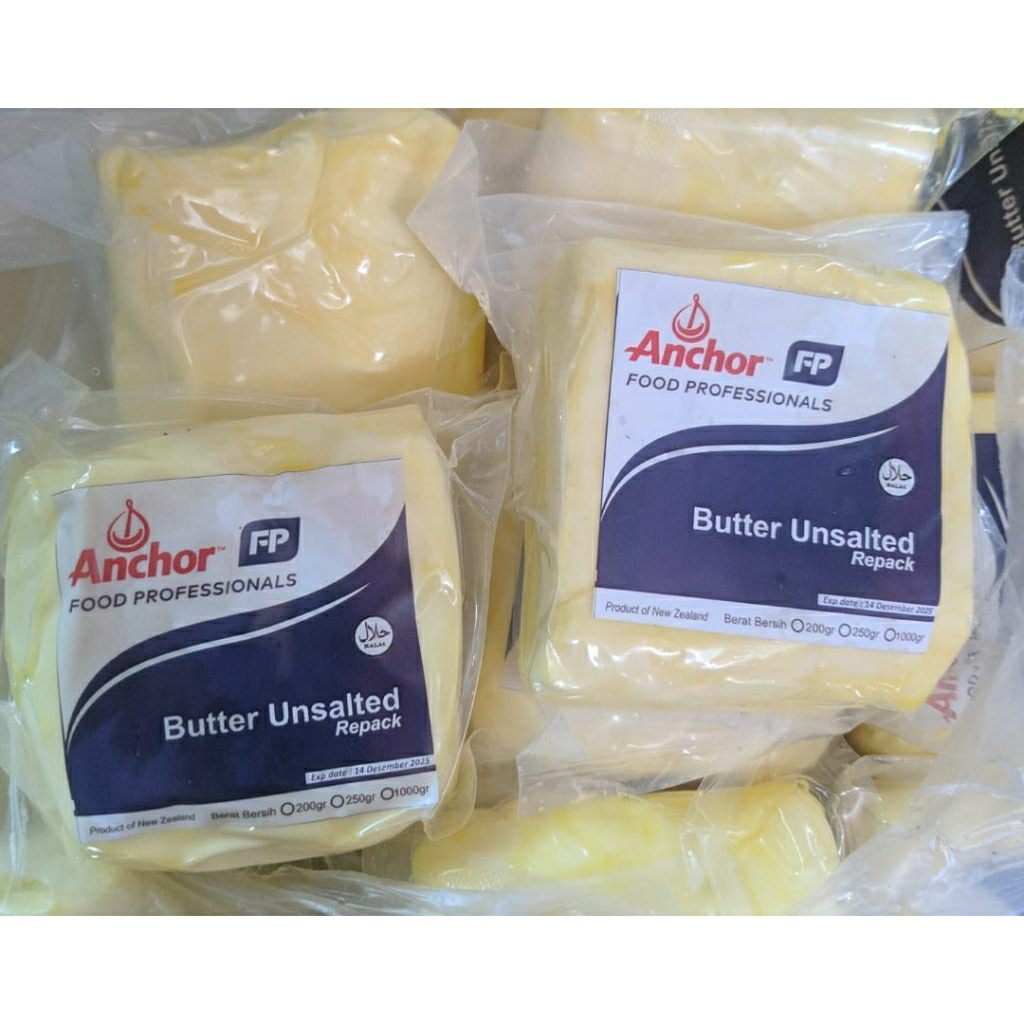 

Anchor butter unsalted repack 250gr
