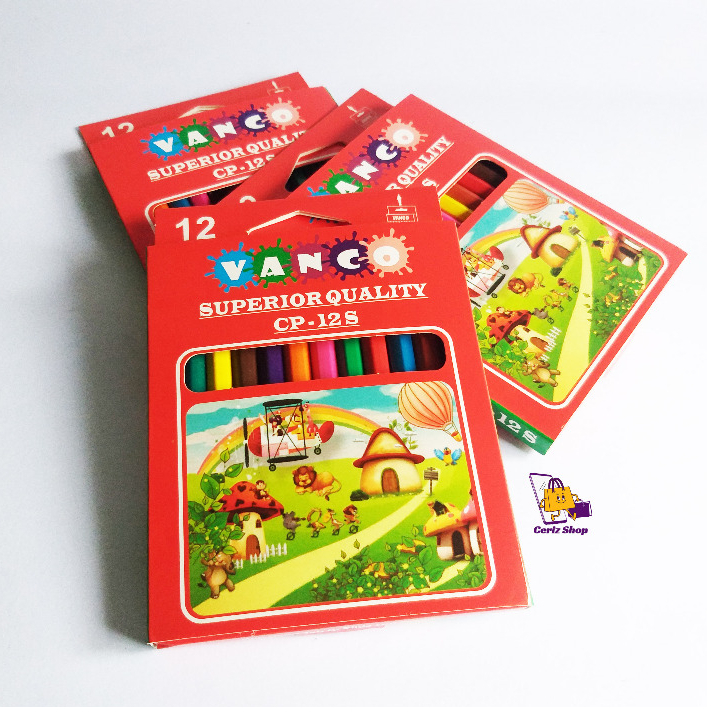 

Pensil Warna VANCO Pendek CP-12S [1SET = 12 Warna]