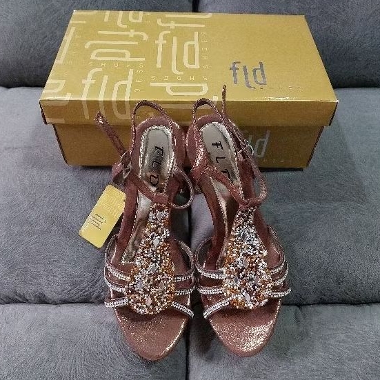 Sepatu Dewasa NEW - Sepatu High heels Fladeo Size 36 / Sepatu sandal pesta wanita mewah ukuran  36