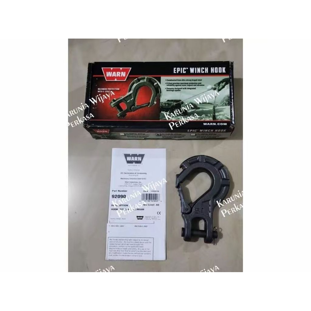 WARN EPIC STEEL WINCH HOOK 12000LBS/6 TON