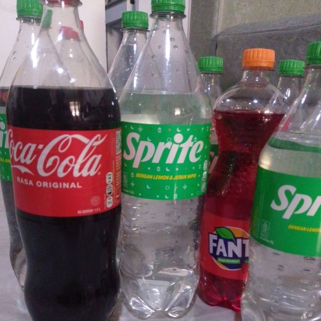 

{ED dekat} Sprite FANTA Coca Cola kemasan jumbo 1.6Liter random