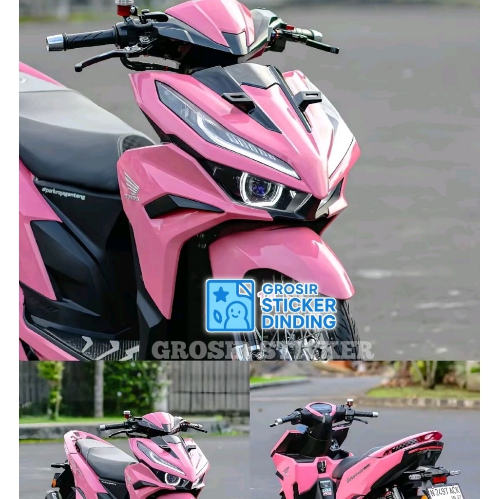 Skotlet Pink Soft Merah Muda Glossy Body Motor Trendy Vespa Bebek Sport Berkualitas Premium Viral