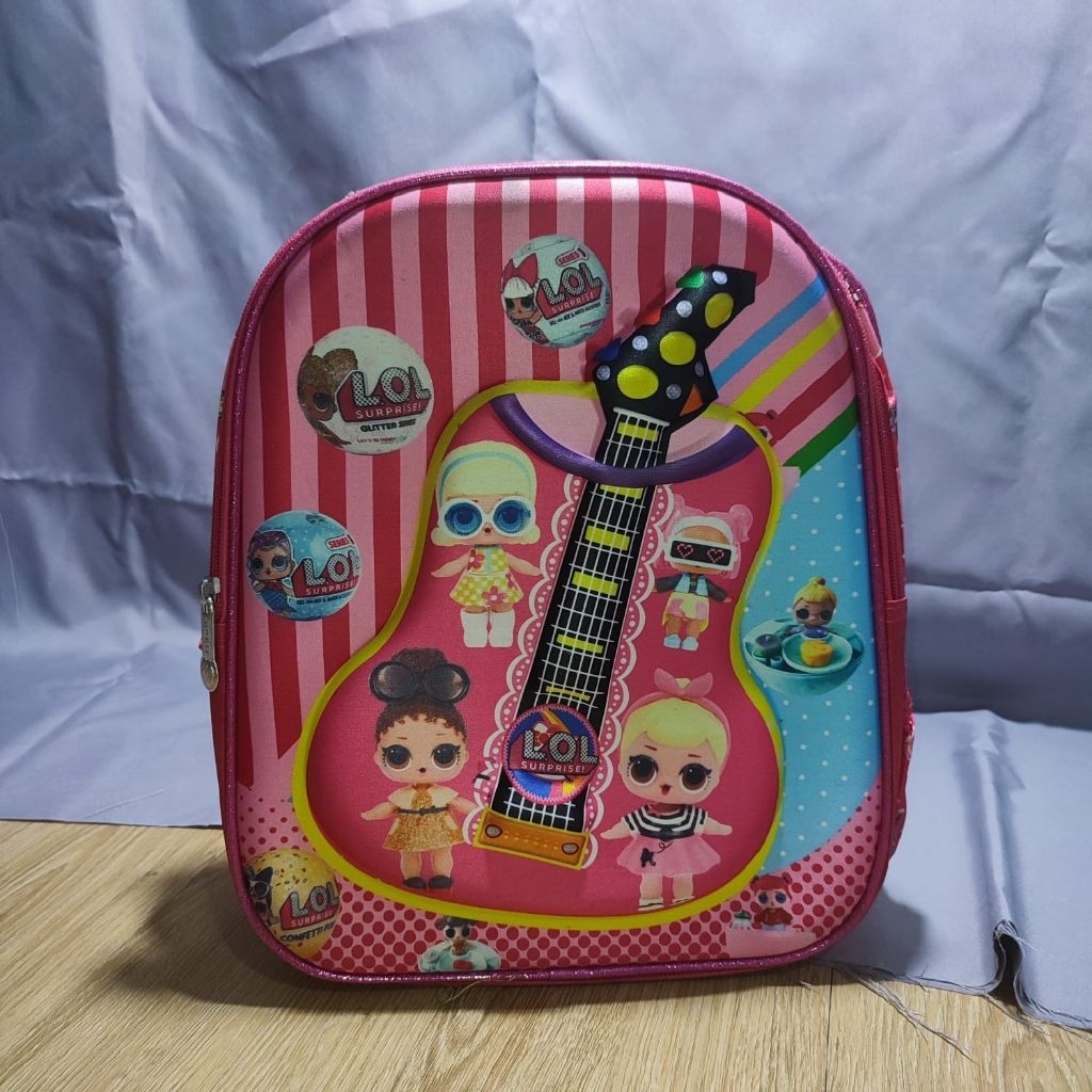 Tas sekolah anak cewek | tas perempuan anak TK | tas karakter LOL timbul