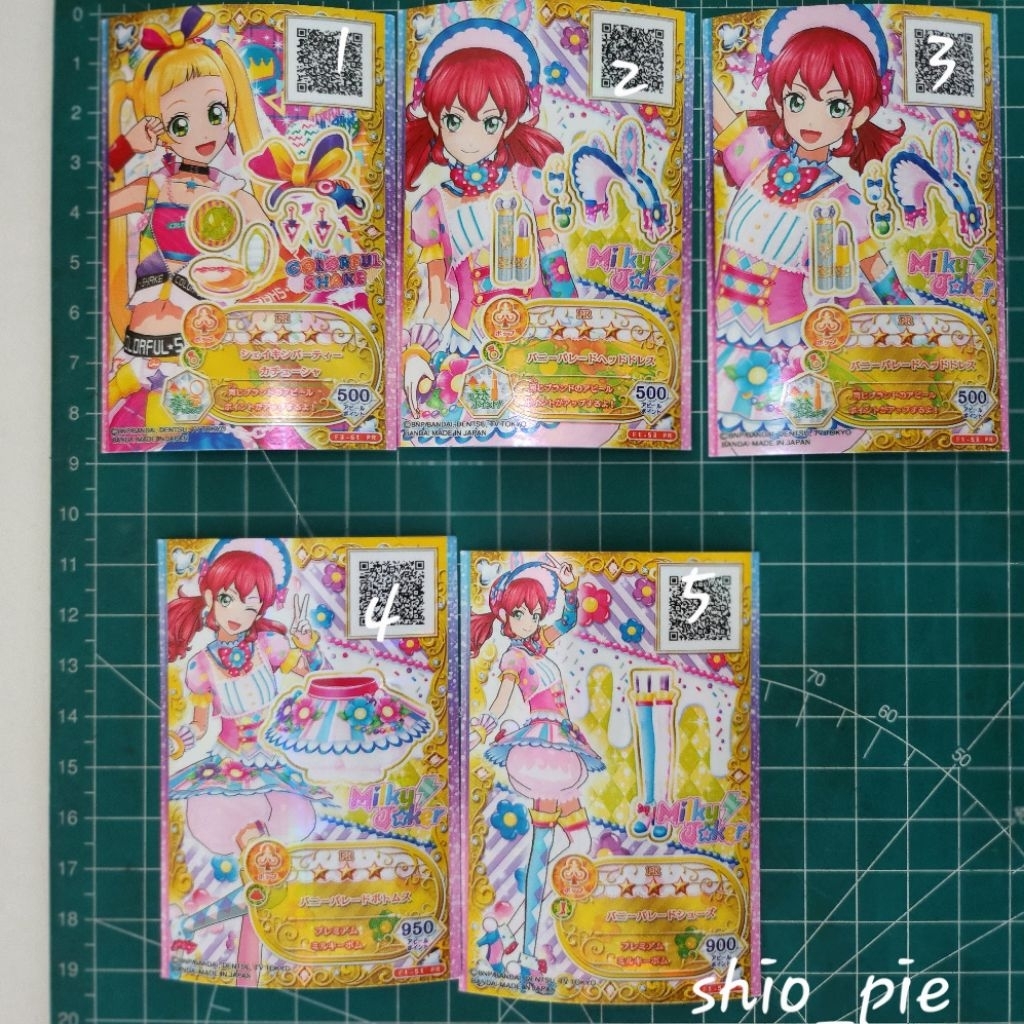 kartu original japan Aikatsu friends card PR premium rare pop colorful shake milky joker tops access
