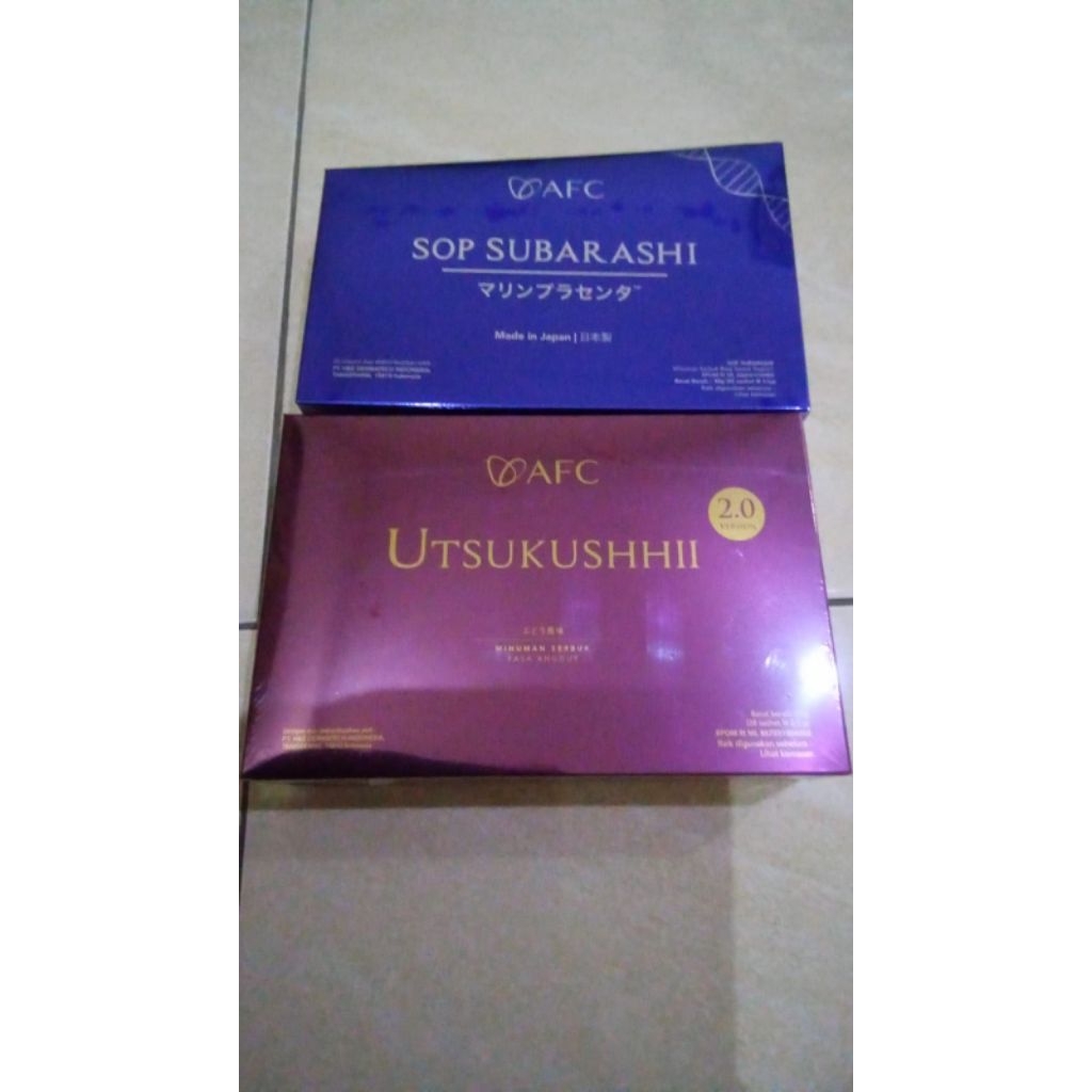 

1 Box Subarashi & 1 Box Utsukushi Gold Exp 2028 AFC Original Japan