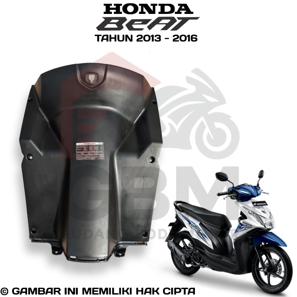 Dek Kunci Bawah Motor Honda BeAT FI Tahun 2013 - 2016 Stater Halus Stater Kasar Cover Body Kasar Bea