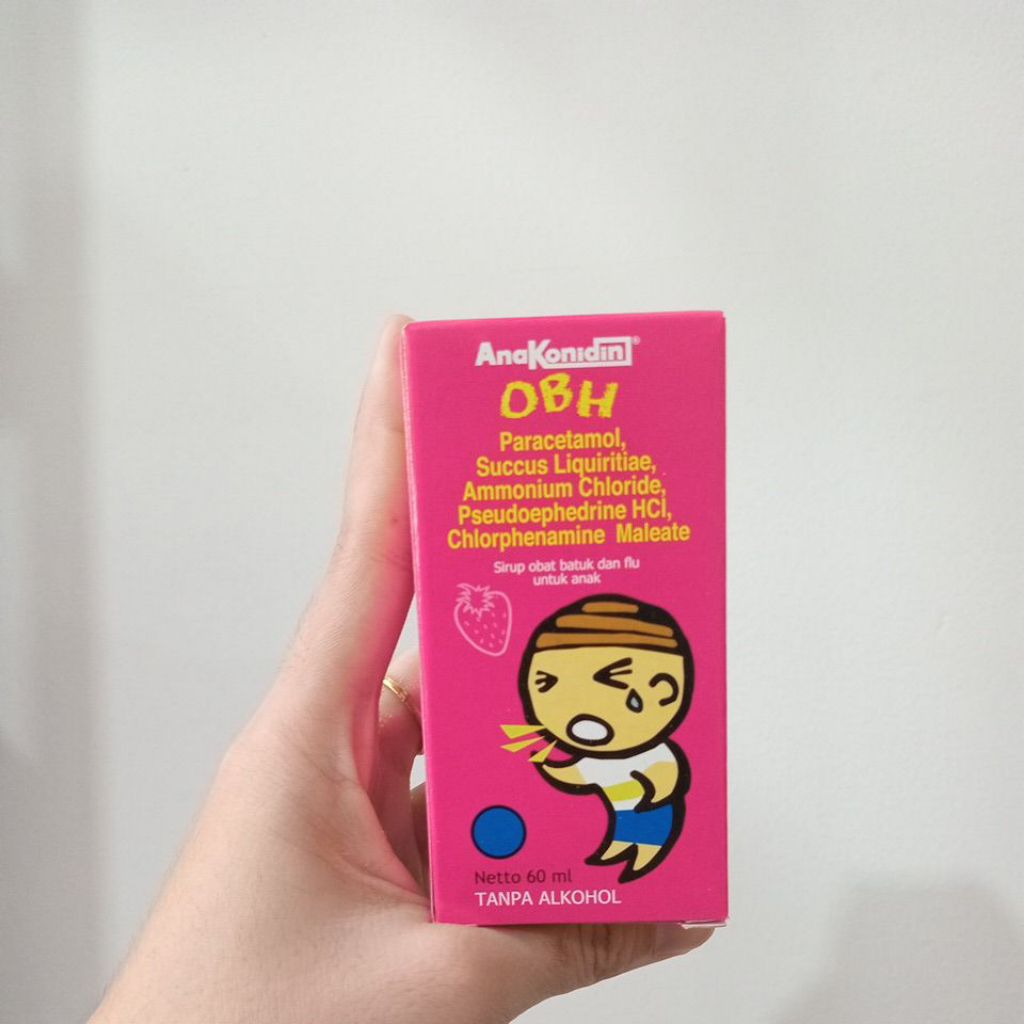 

Anakonidin OBH sirup 60ml rasa strawberry