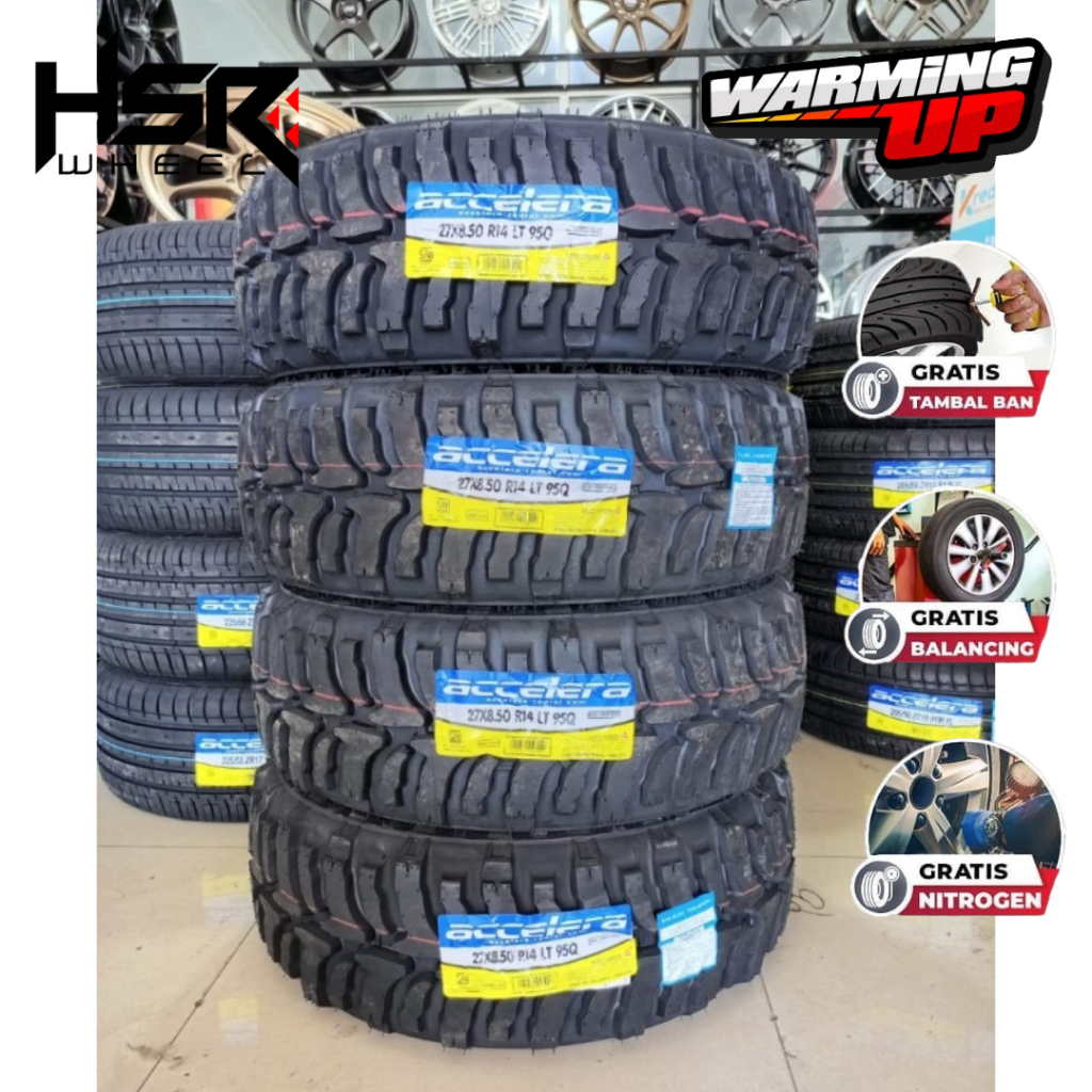Ban Mobil Offroad Ring 14 27x8,50 R14 Tubeles Murah ACCELERA BADAK X-TREME 27 8,5 R14