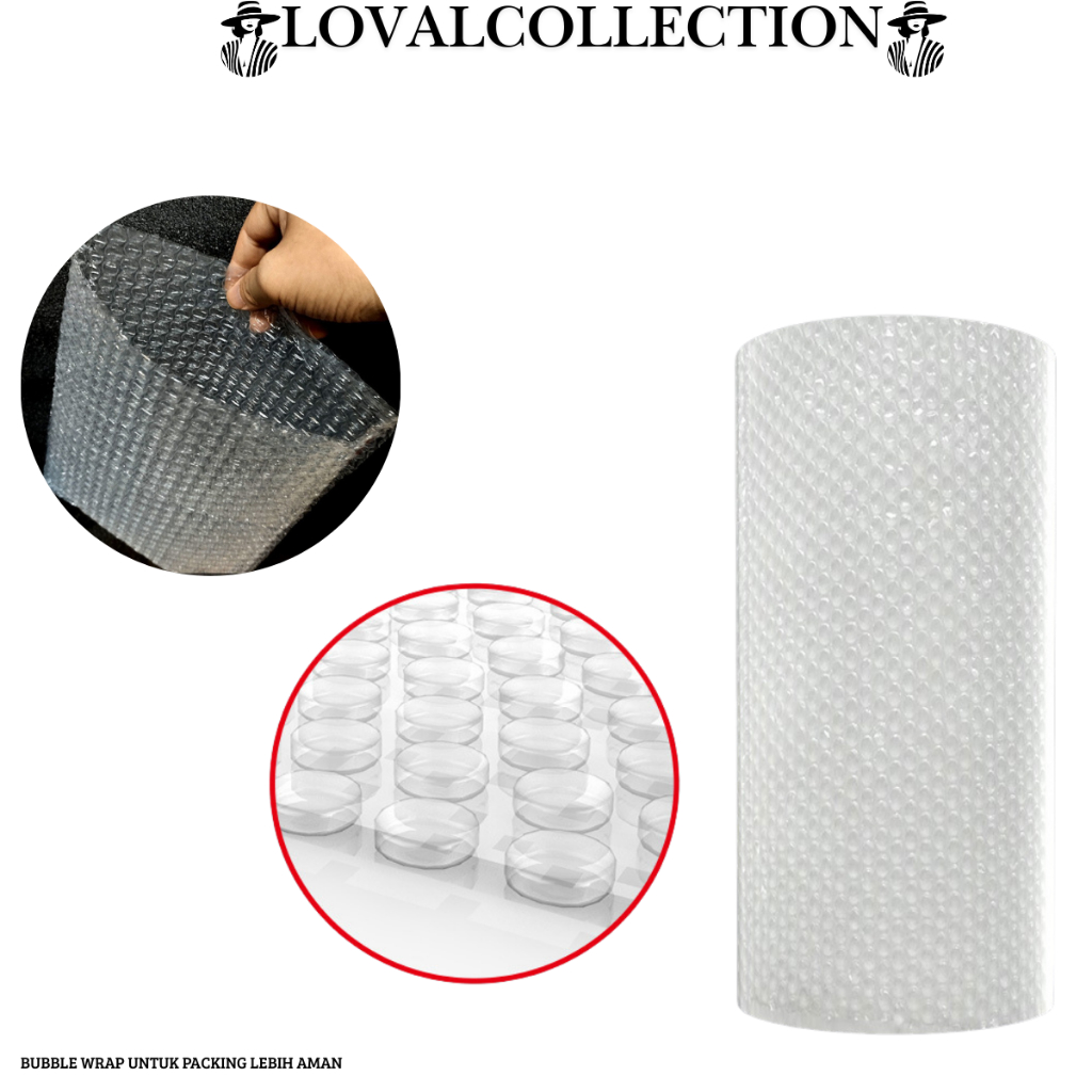 

LC BUBBLE WRAP UNTUK PACKING LEBIH AMAN / BUBBLEWRAP TAMBAHAN PACKINGAN