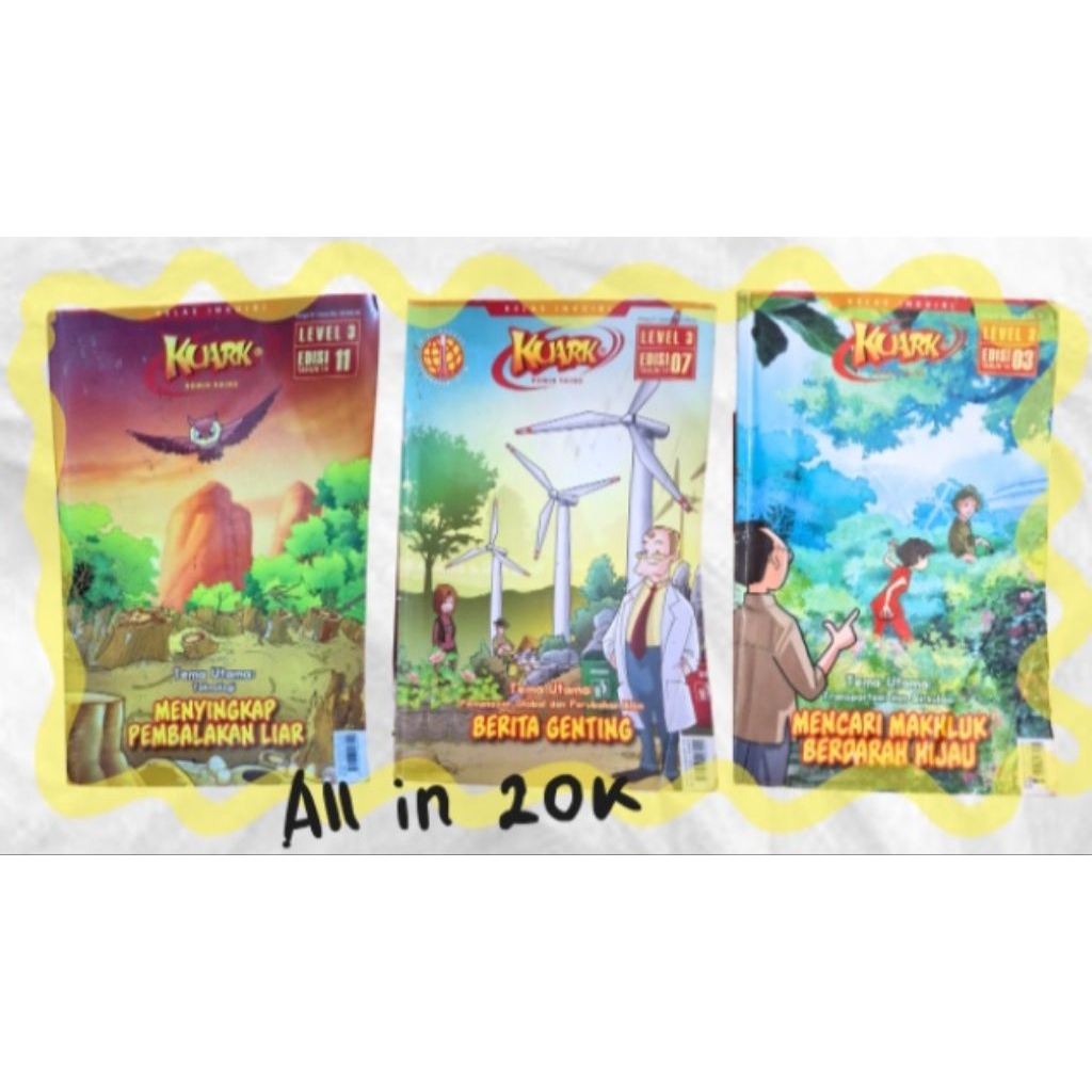 preloved buku komik sains kuark