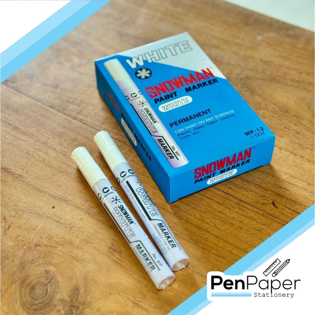 

Spidol Permanent SNOWMAN White Paint Marker Putih