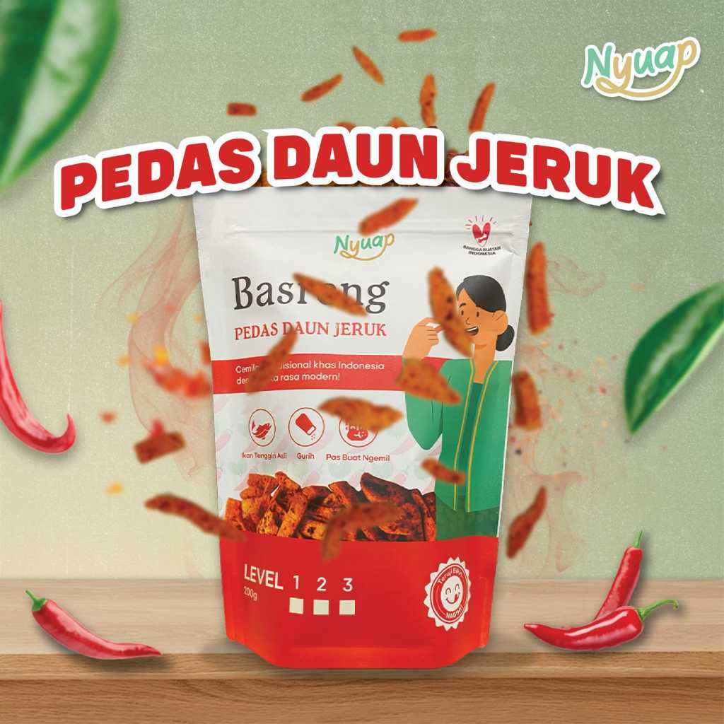 

Basreng Pedas Daun Jeruk 200 gram - 80 gram