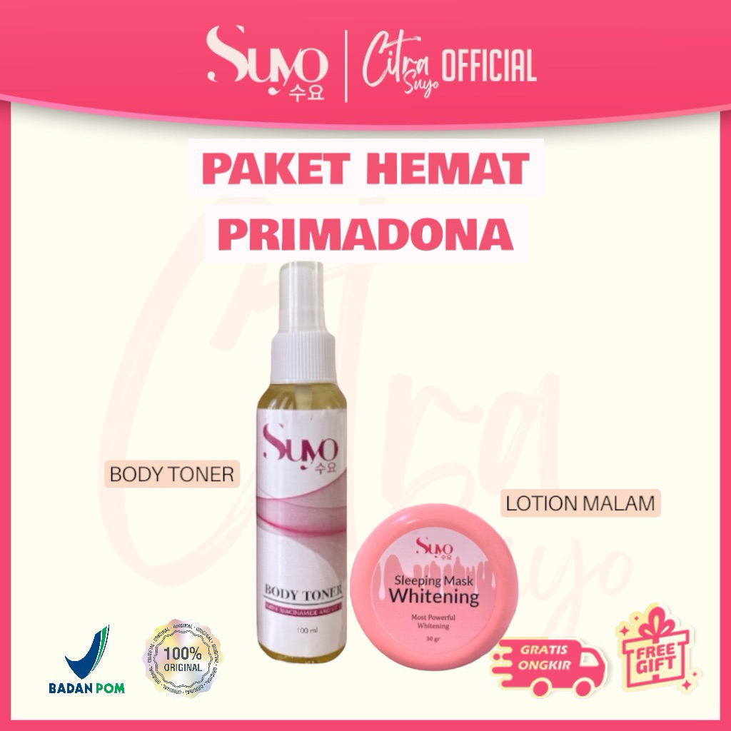 SUYO PAKET HEMAT PRIMADONA / LOTION PRIMADONA SUYO