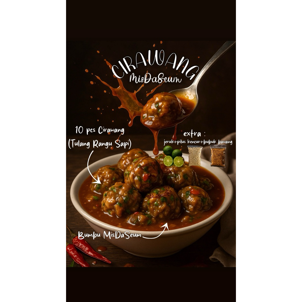 

Cirawang Misdaseum | Baso Aci Tulang Rangu Bawang Amis Lada Haseum | Resep Kang Kus