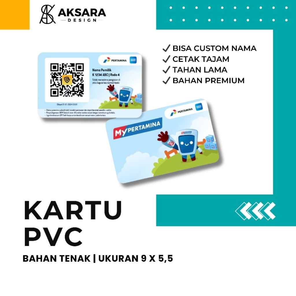 

kartu pvc/pertamina/member