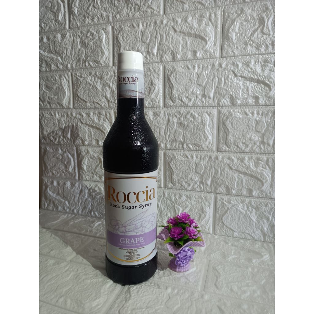 

Minuman sirup ROCCIA rock syrup sugar Grape 760ml
