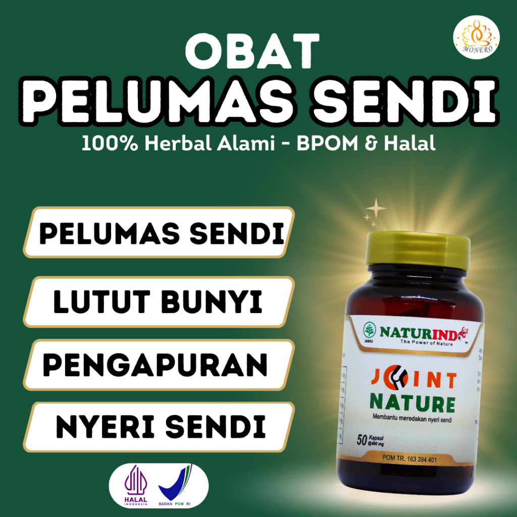 Obat Pelumas Sendi Lutut Radang Nyeri Kaku Vitamin Tulang Sendi Lansia Joint Nature Naturindo