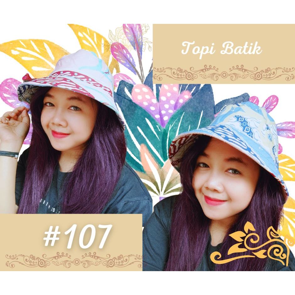 SOUVENIR MALIOBORO TOPI BATIK JOGJA LOCAL PRIDE BUCKET HAT JAVA CINDERAMATA SIAP KIRIM