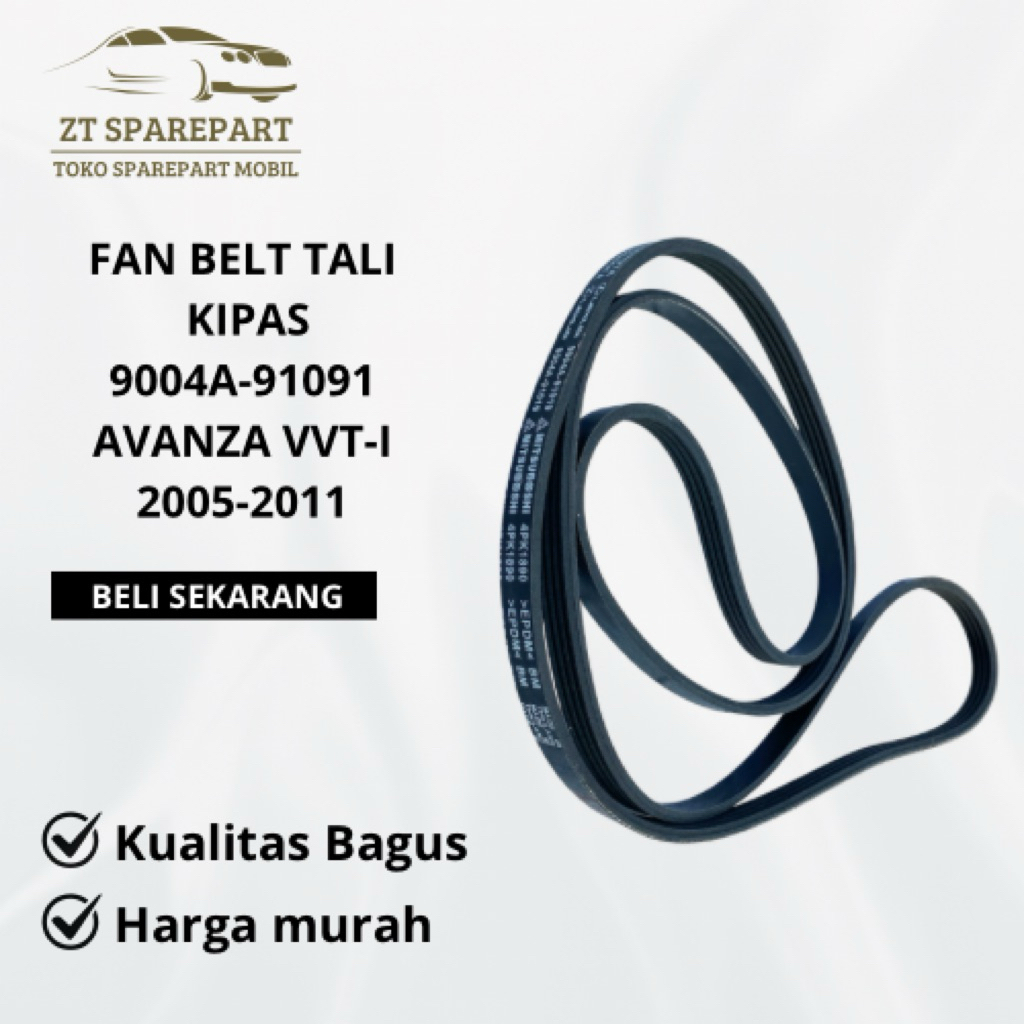 FAN BELT TALI KIPAS AVANZA VVT-I 2005-2011 ORIGINAL