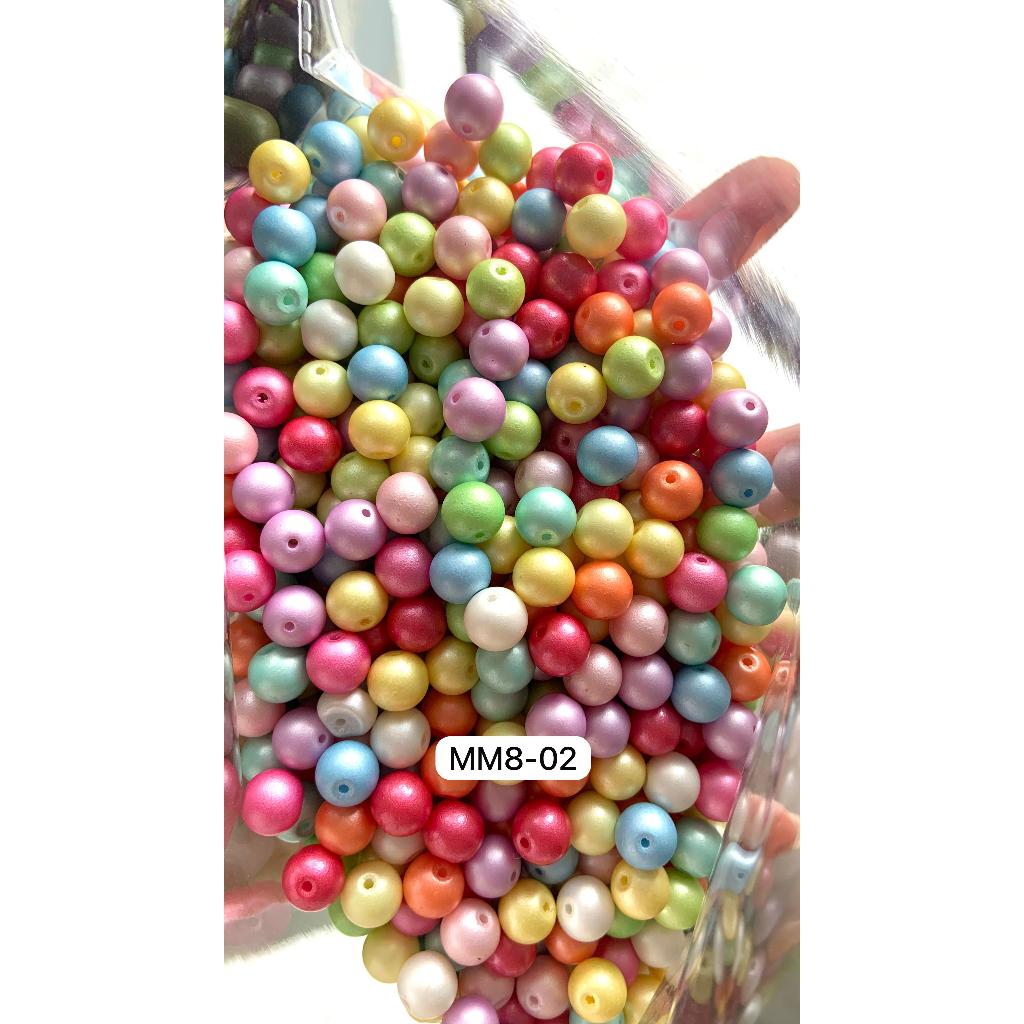 MANIK MUTIARA MATTE 8MM / MUTIARA  DOFF PREMIUM/PAYET MOTE MANIK MUTIARA/ MANIK PHONESTRAP/ MANIK GE