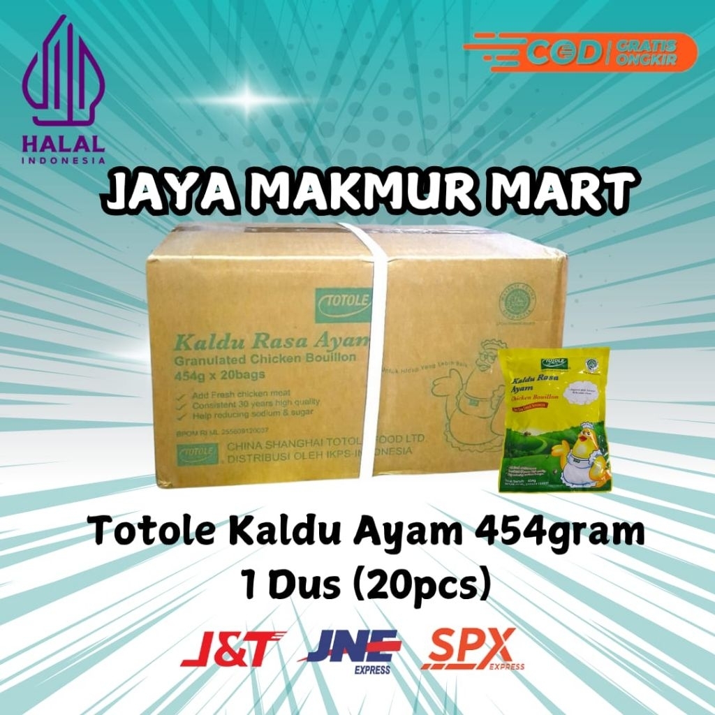 

Totole Kaldu Ayam 454gram/454gr (1 DUS Isi 20pcs) Exp 2027
