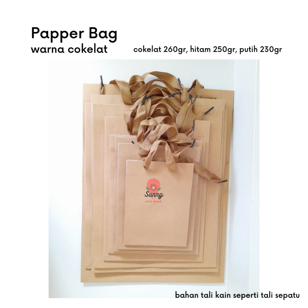 

Papper bag Cokelat /papper bag tebal 260gr / Papper bag Import Premium / Papperbag makanan/ Paper bag polos / tas kertas belanja / shoping / kantong souvenir /tas souvenir / tas kertas tebal