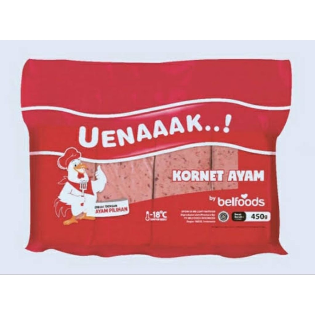 

Uenaaak Kornet Ayam / Luncheon Ayam 450gr - BELFOODS