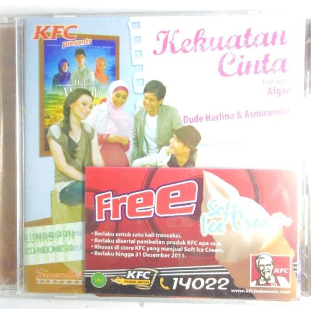 CD 13995 KEKUATAN CINTA FEATURING AFGHAN KFC MUSIC HIT LIST