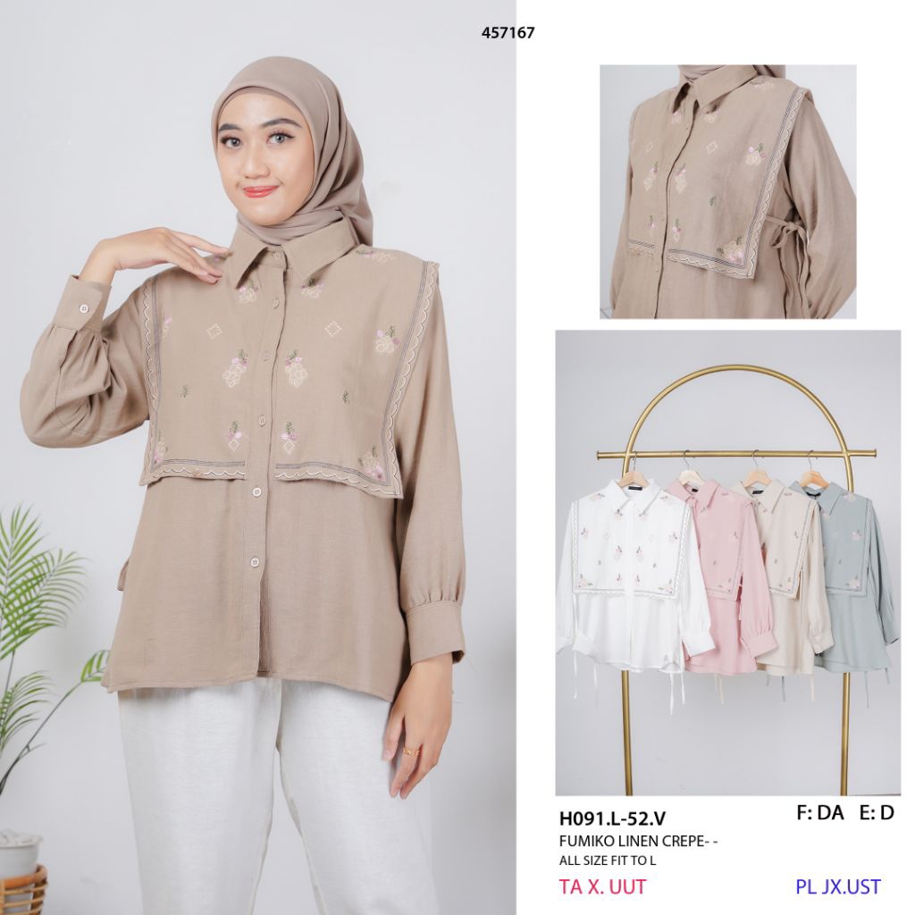 Planet Fashion - Atasan Wanita Fumiko Linen