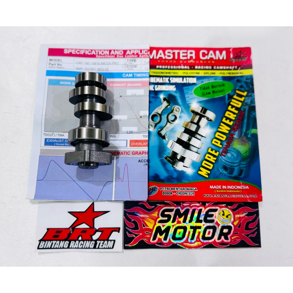 MASTER CAM BRT NOKEN AS KLEP BRT CRF 150 NEW MEGAPRO VERZA 150