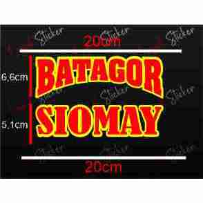STICKER KACA GEROBAK ETALASE SIOMAY DAN BATAGOR