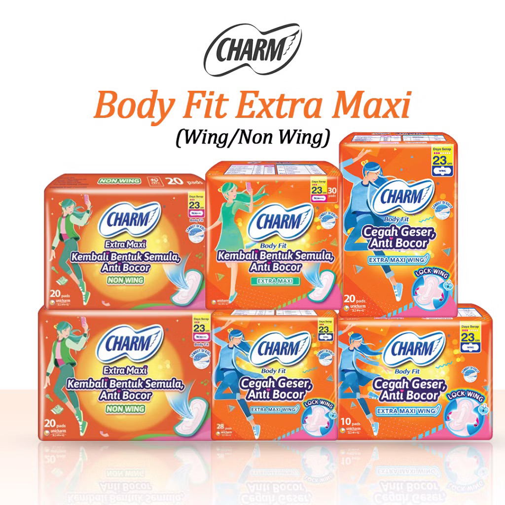 FORTUNE - CHARM Pembalut Wanita Wings / Non Wings 20 pads