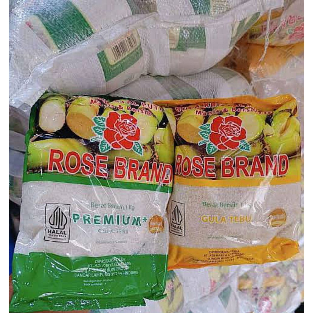 

Gula pasir Rose brand 1 kg, gula tebu premium, gula kristal rose brand, gula rose brand, gula 1kg