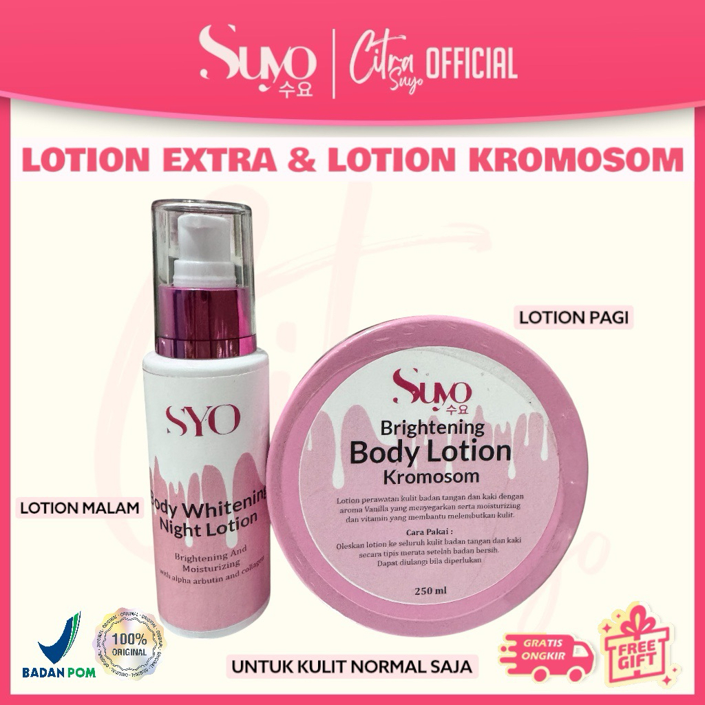SUYO LOTION MALAM EXTRA & LOTION KROMOSOM