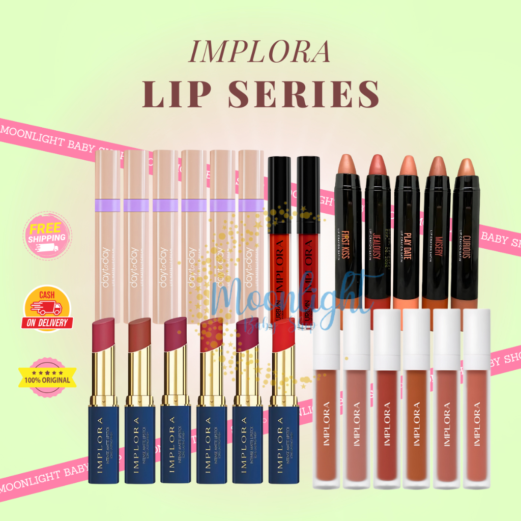 Implora Urban Matte Lip Cream BPOM | Lip Velvet | Jelly Tint | Crayon | Lip Intense Matte Lipcream