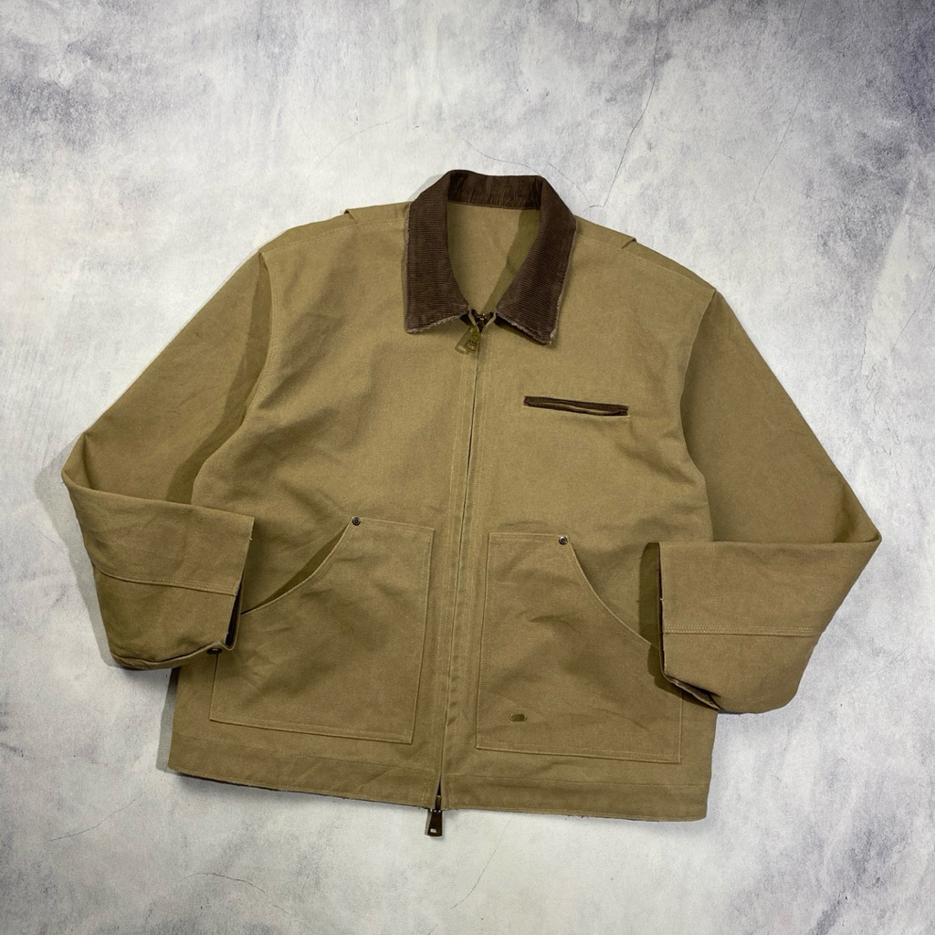 Lafudge Store x Slowstandards VTG 1995 Duck Canvas Detroit Work Jacket Casual Harrington Ourman