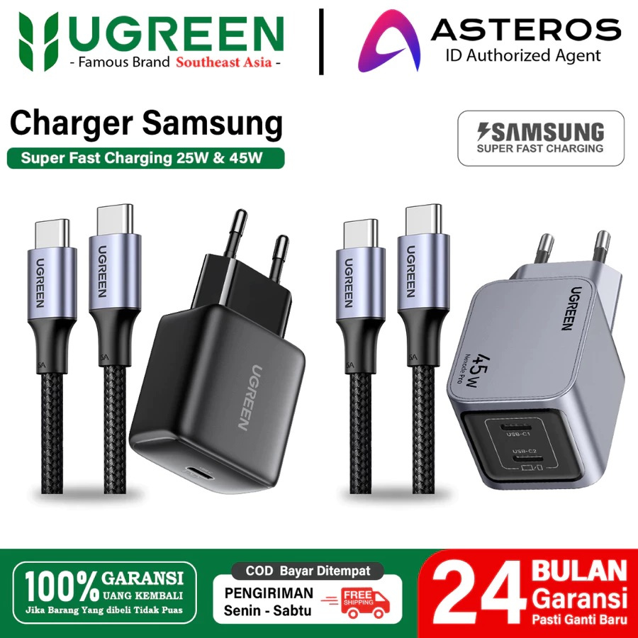 UGREEN Charger Samsung Super Fast Charging 25w - IPHONE FAST CHARGING 20W