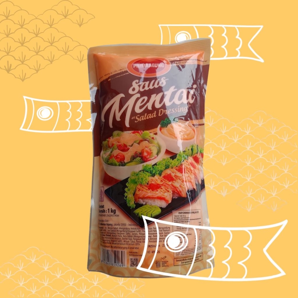 

Saus Mentai Prima Agung | Salad Dressing 1 kg Halal