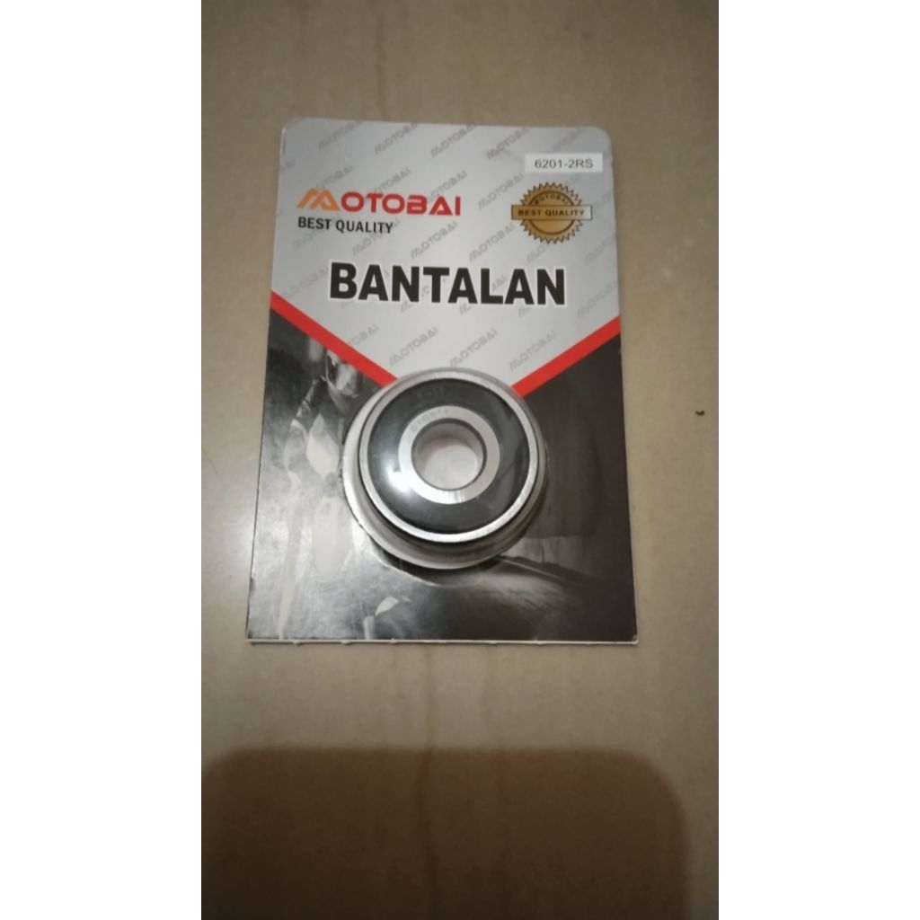 Laher Bearing 6201 2RS Original Otobai  10 Pcs